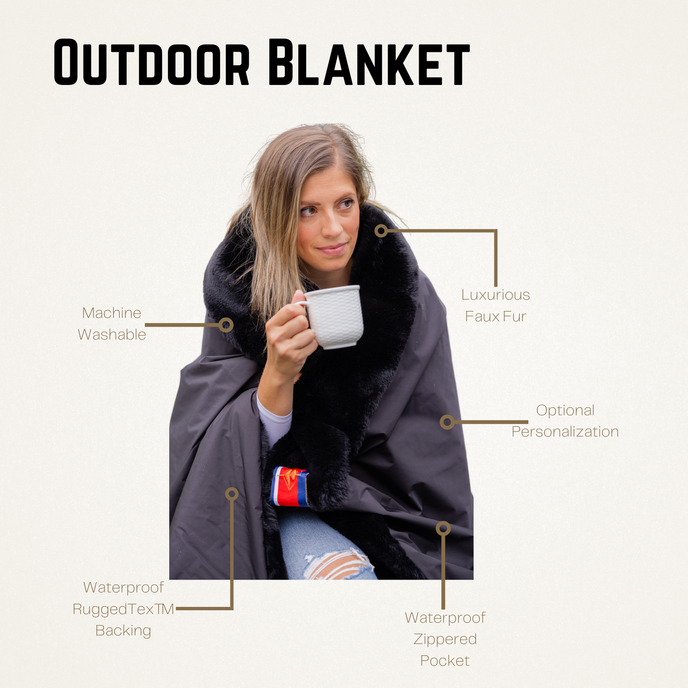The Reserve Large Waterproof Outdoor Blanket