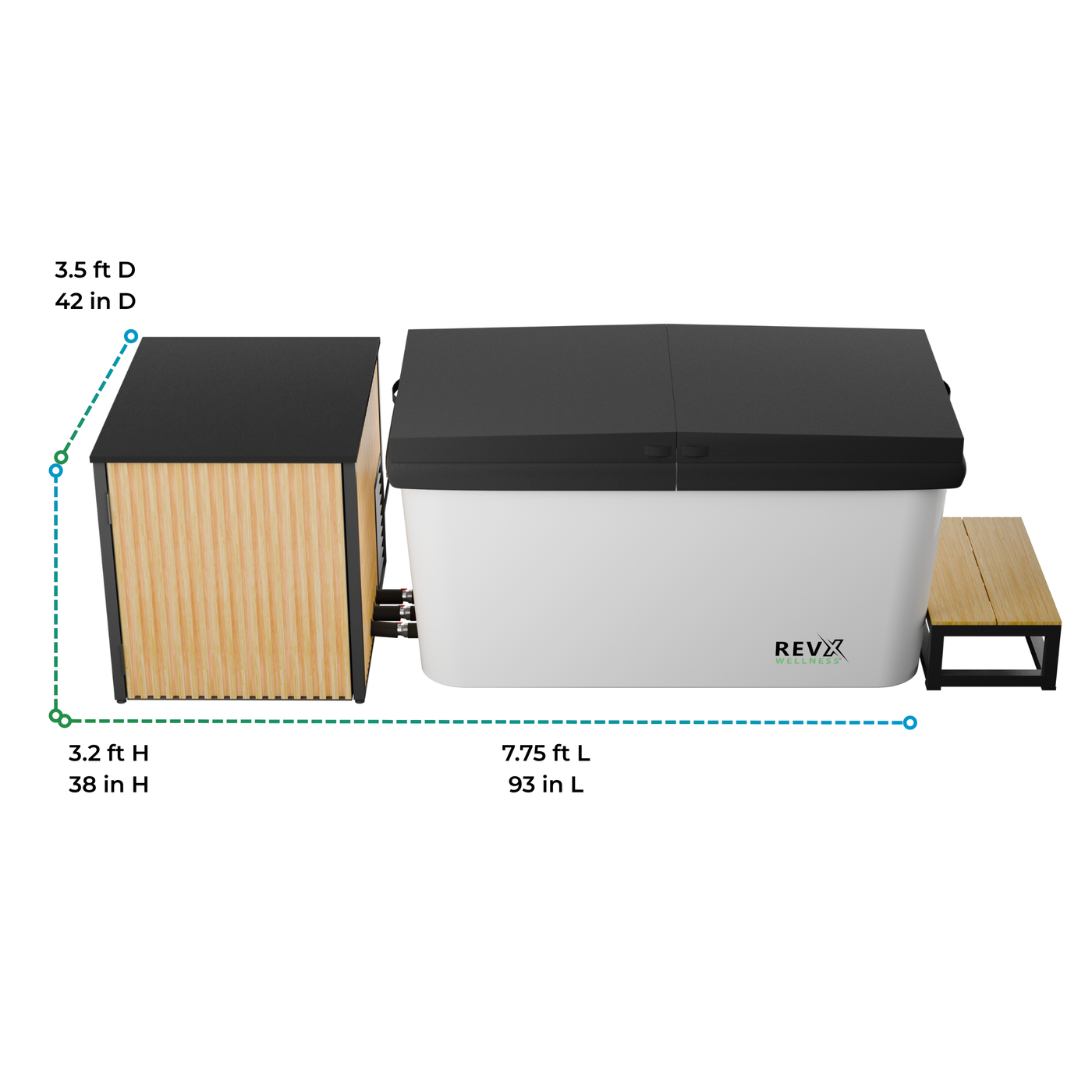 RevX X Tub Cold Plunge — LUX System