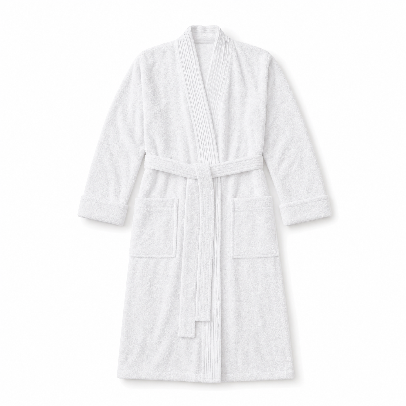 Turkish Cotton Terry Cloth Pleated Bathrobe